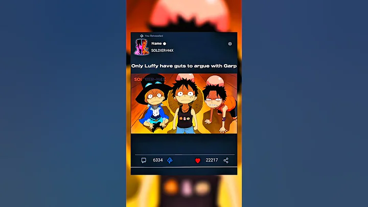 Only Luffy have the guts to argue with Garp 😤😅 #luffy #funny #shorts