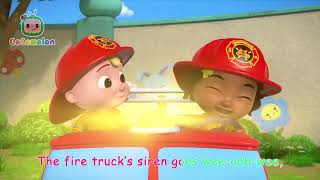 Wheels on the Fire Truck Song | CoComelon Nursery Rhymes & Kids Songs