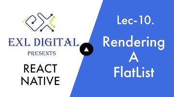 10. Rendering a FlatList (React native Complete Course 2021)