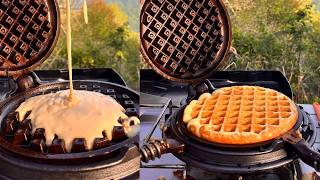 How to Cook Perfect Waffles on a Camp Gas Stove (Vintage Cast Iron)
