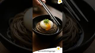 Poached Egg With Soba Noodles  Quick U0026 Delicious Meal poachedeggs sobanoodles  eggrecipes