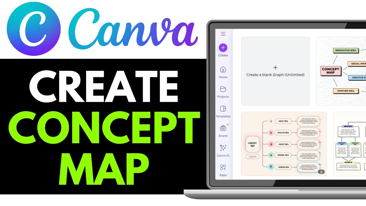 How to Create a Concept Map on Canva 2025 (BEST WAY) - YouTube