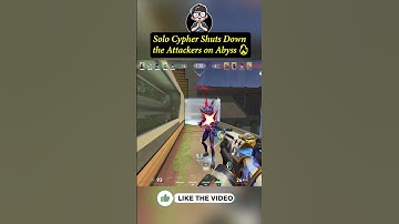 Cypher Dominates Abyss B Site with Tactical Perfection 🔥 #short #valorant