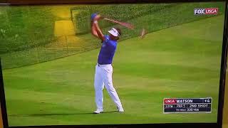 Bubba Watson taking driver off the deck