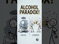 Alcohol Paradox!! Why we like alcohol? 📚 #educationalvideo #curseofcuriosity #alcohol #animation