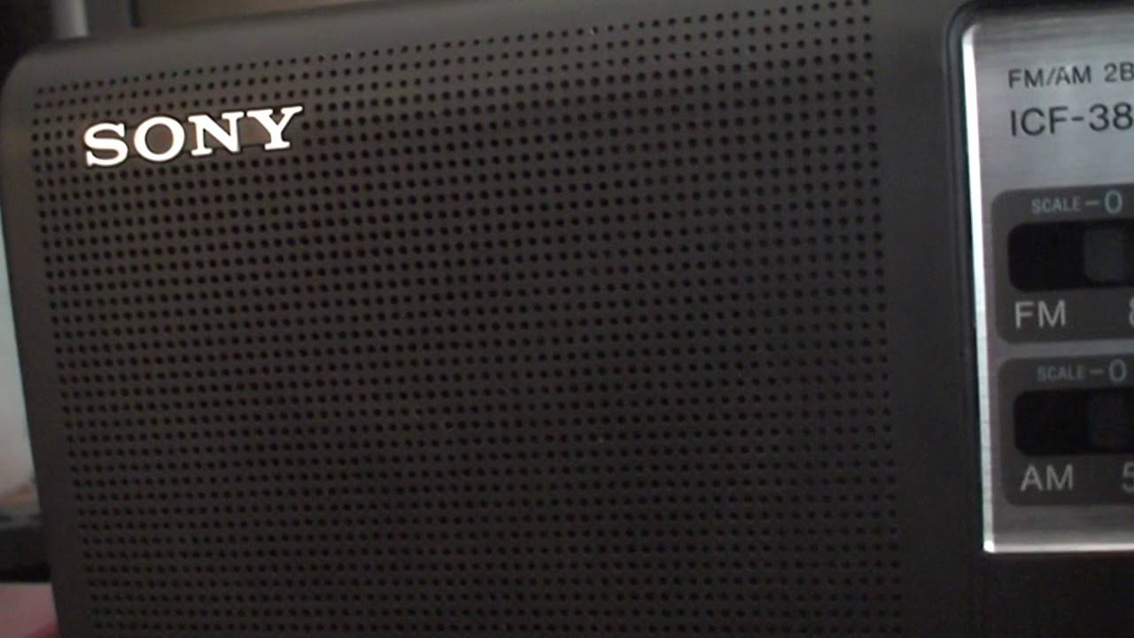 Sony AM/FM Portable Radio Model ICF-38 - YouTube