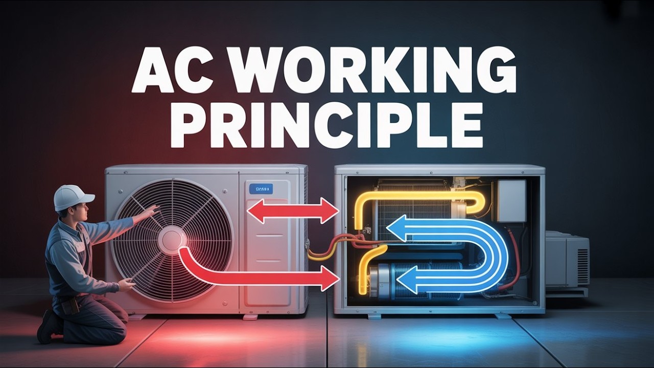 Working Principle of Air Conditioner | Complete AC Working Explained ...