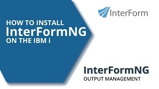InterformNG install on IBM i