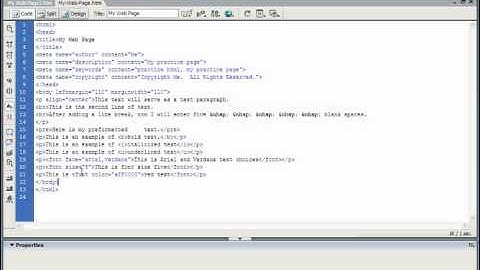 HTML Tutorial Text Color Training Lesson 4.7