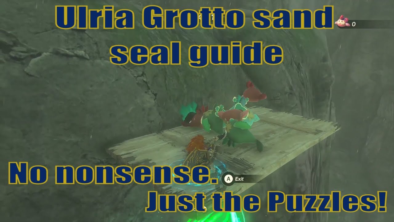 Juney sand seal toy pick up game guide Ulria Grotto Zelda TOTK