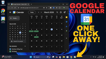 ADD Google Calendar to Your Windows 11 Taskbar in Seconds!