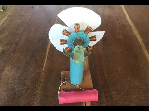 How To Make Mini Fan Using My Own Screw Motor