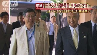 コメ、新薬、乳製品　TPP閣僚交渉、波乱の最終局面(15/07/28)