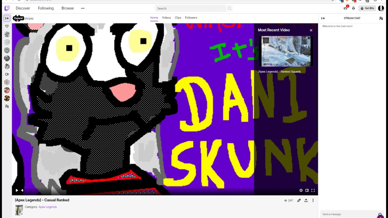 Twitch Sidebar Collapse/Expand