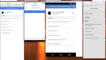 Aerogear Diff Sync Ionic demo