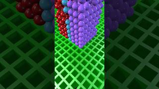 The fall of a three-color ball creates an infinite loop #roblox #looping #3danimation