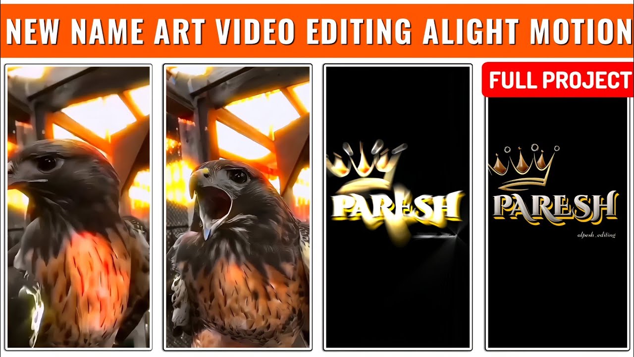 new style name Art video editing alight motion | new text effect video ...