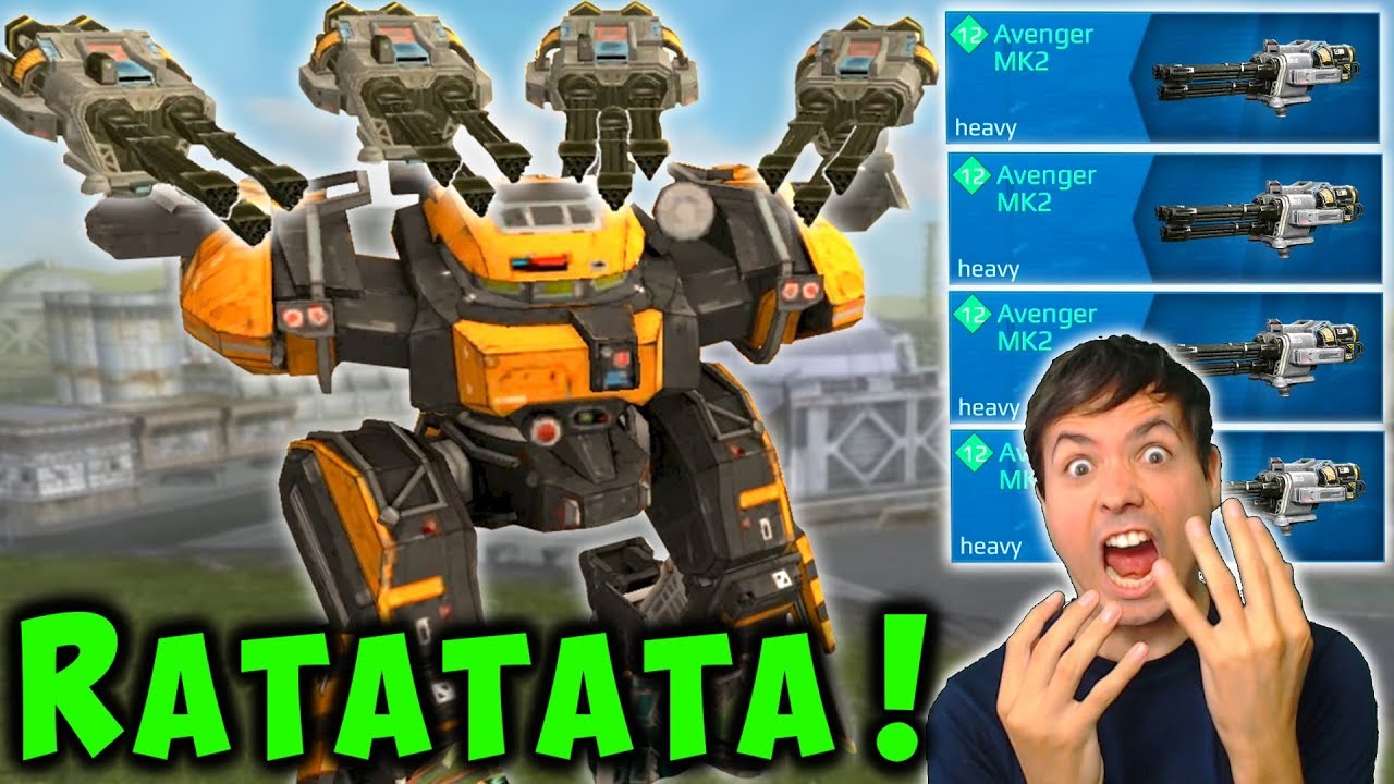 Max Damage BEHEMOTH AVENGER Mk2 War Robots 5.3 Update Gameplay WR YouTube