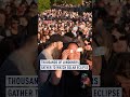 Thousands of Londoners gather to watch solar eclipse