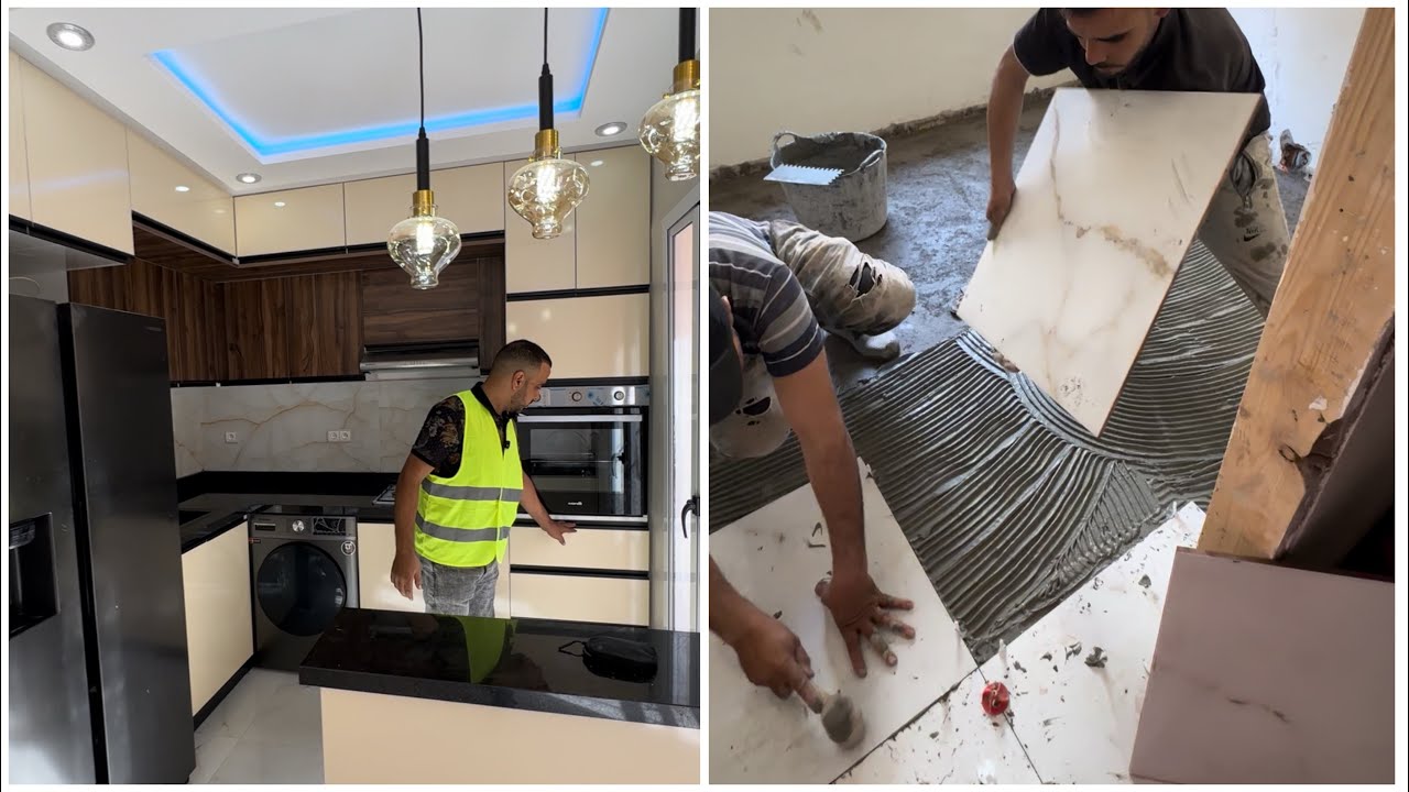 ‏جولة إصلاح شقة في السكن اقتصادي قبل وبعد افكر وإبداء استغلال مساحة ضيقة نتيجة واو✅