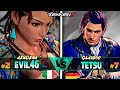 Evil46 (Azucena) vs Tetsu (Claudio) ➤ Pro Players - Top Players - Tekken 8 - Ranked Match