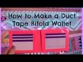 How to Make a Duct Tape Bifold Wallet