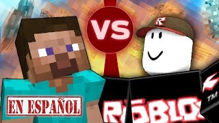 Minecraft Vs Roblox Youtube - minecraft vs roblox batalla de rap
