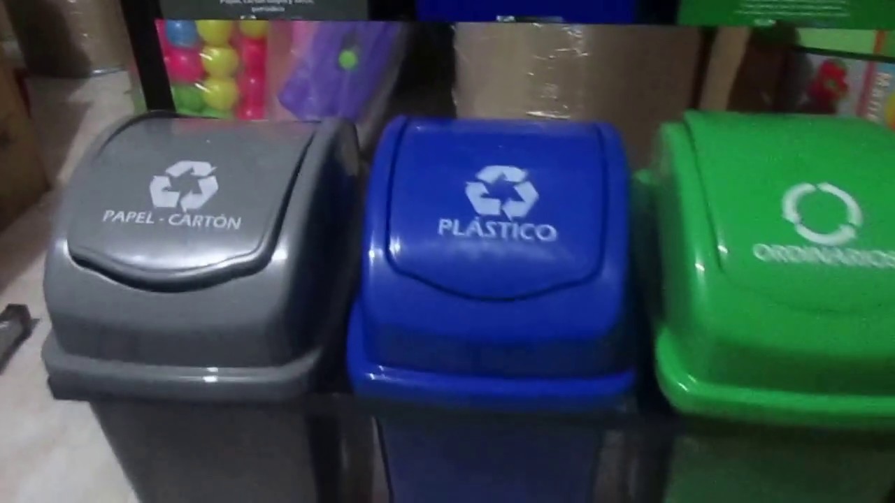 colores de canecas reciclables