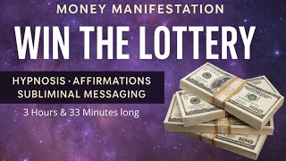 Win the Lottery While You Sleep | Hypnosis + Subliminal Manifestation- 3 hours long