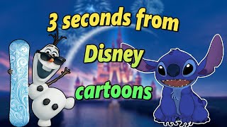 3 seconds from 20 different Disney cartoons