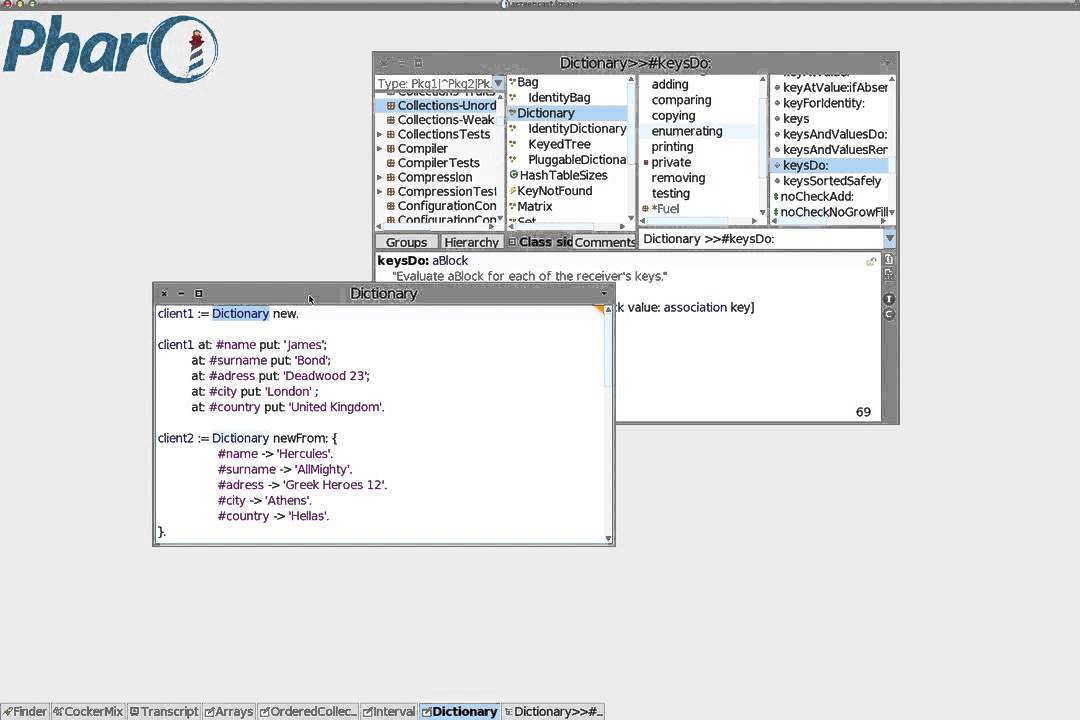 Dictionary and our first GUI with Pharo - YouTube