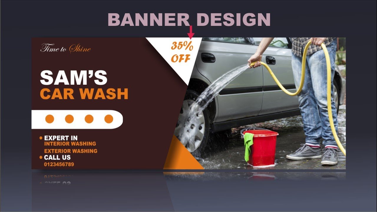 Car Wash Banner Design