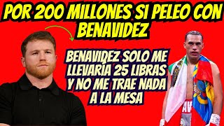 Canelo Alvarez No Quiere Pelear Con David Benavidez A Menos Que Haya 200 Millones