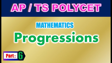 AP/TS POLYCET Mathematics Progressions Part 6