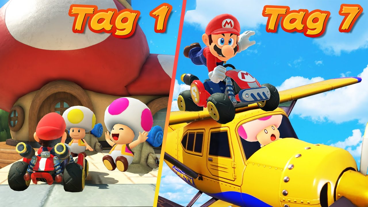 Ich habe 7 Tage in Mario Kart World gelebt😲