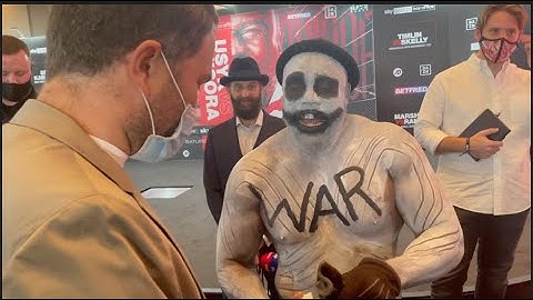 WARNING? DERECK CHISORA REVEALS WHAT HE TOLD USYK IN FACE OFF, EDDIE HEARN ADMITS HE 
