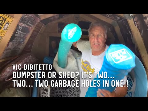 Dumpster or Shed? It's two… two… two garbage holes in one!!