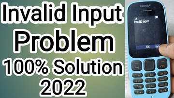 samsung keypad mobile me invalid input problem solution kaise kare