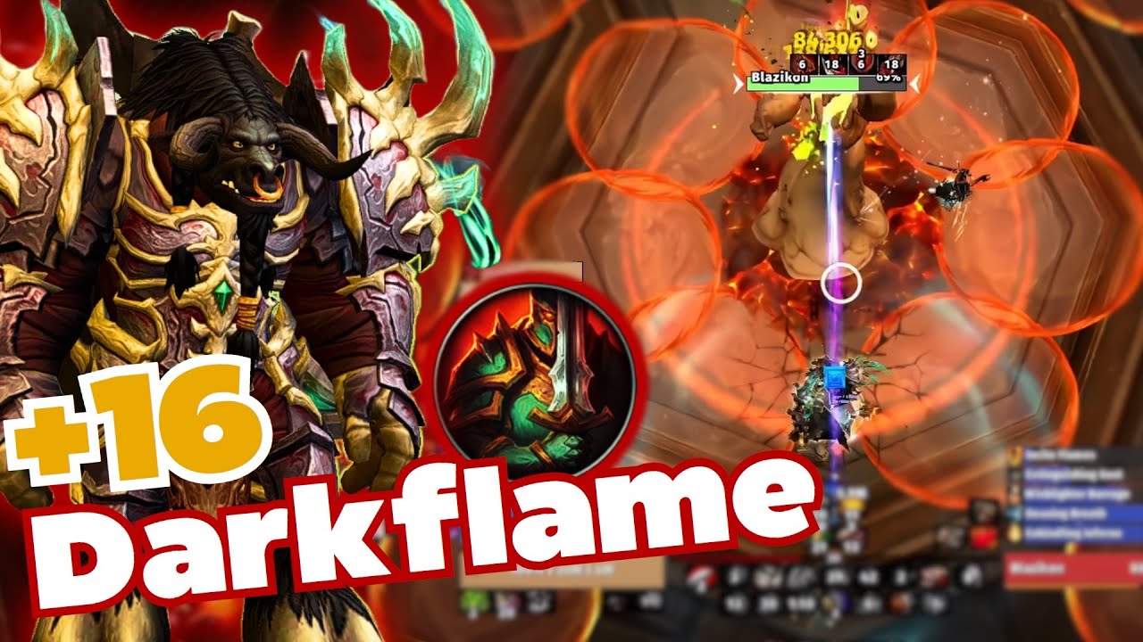 Darkflame Cleft +16  | Colossus Prot Warrior | The War Within Season 2 M+