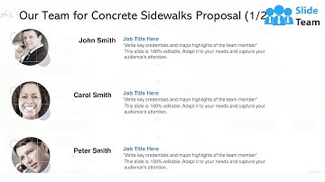 Concrete Sidewalks Proposal PowerPoint Presentation Slides