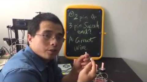 HICTOP 3D printer trouble shooting: 4  switch end 2 pin correct wire