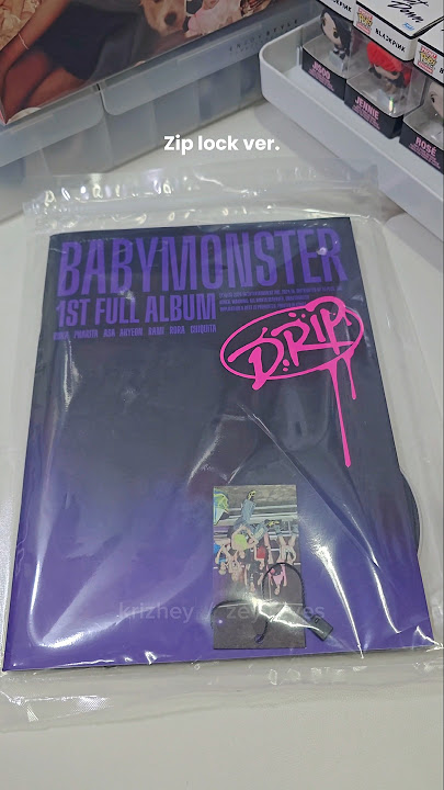 My baemon albums have finally arrived!! Unboxing Babymonster's 1st full album - Drip (Zip lock ver.)