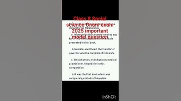 class 8 social science Onam exam 2025 important model question