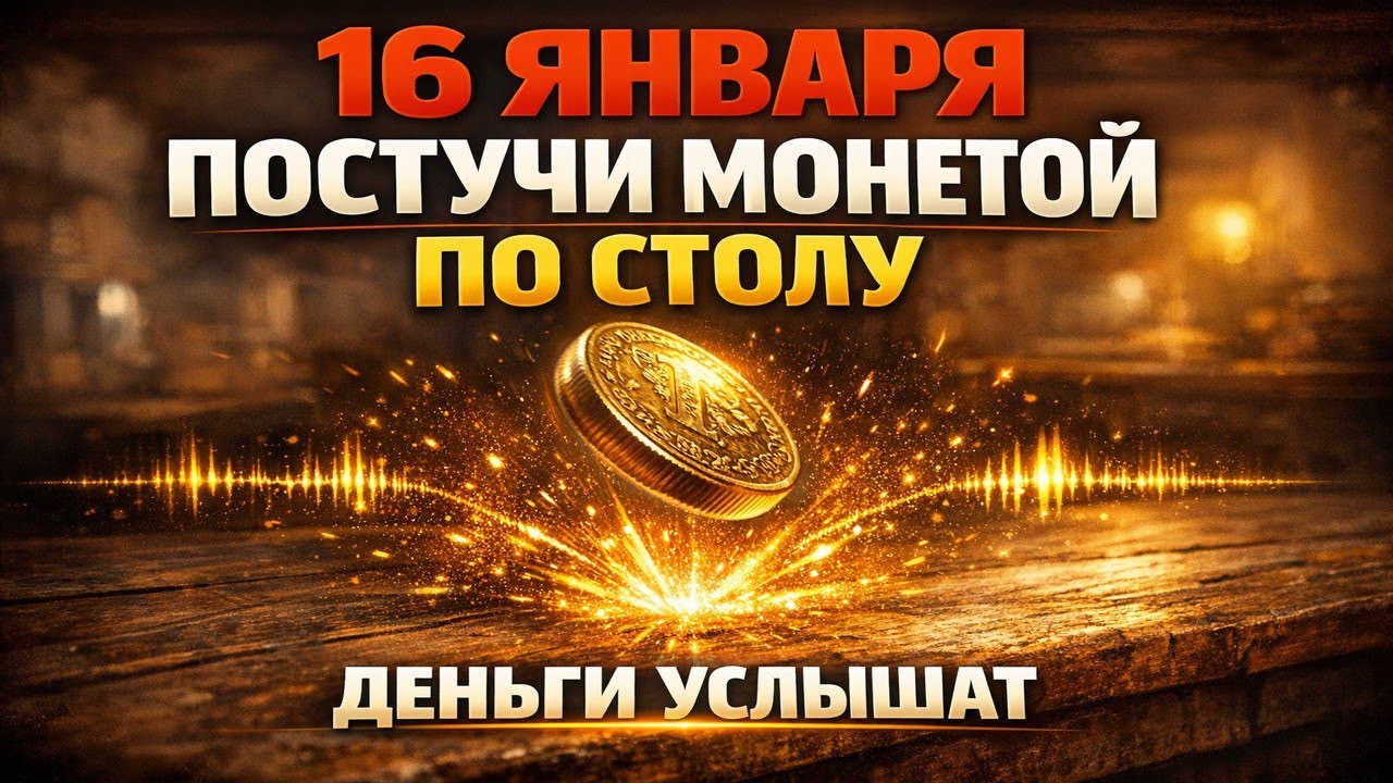 16 января: Постучи монетой по столу 3 раза — притяни деньги, простой ритуал на достаток