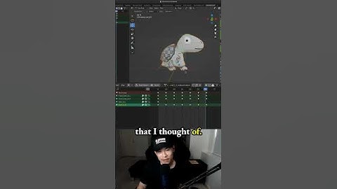 Simplify Walk Cycle: Basic Mechanics Explained - make 3d game character in Blender - 3.4 Dino Turtle