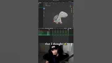 Simplify Walk Cycle: Basic Mechanics Explained - make 3d game character in Blender - 3.4 Dino Turtle