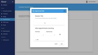 How to enable Dentally appointments calendar sessions in Dentr