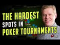 In-Depth Analysis on the Hardest Spots in Poker Tournaments w/ Spraggy