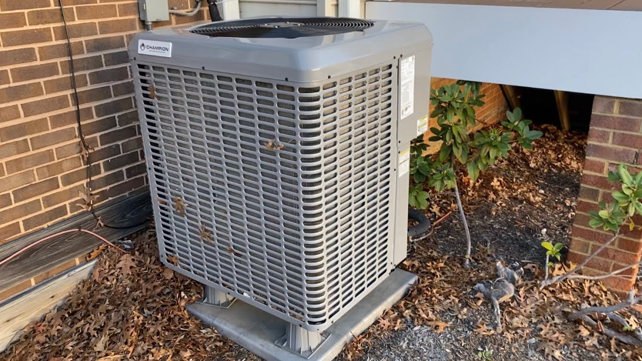 2020 Champion LX and 2010 Carrier Comfort 13 heat pumps (one running in