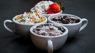 3-Minute Mug Cakes 4 Ways